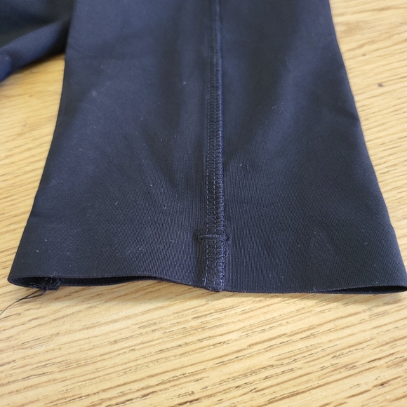 Women's Large PINK Victoria's Secret Black Bonded Leggings Athletic Pants - Picture 3 of 7